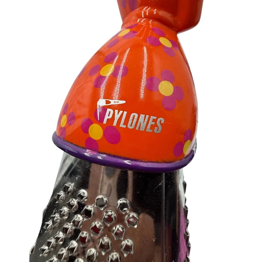 Pylones Paris Ma Dame Cheese Grater Lady Figurine Orange Floral 9.5